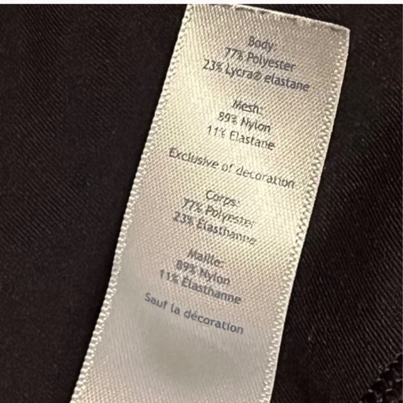 Ivivva By Lululemon Rhythmic Tight Se Mesh Stripe Leggings Size 12 Black Dance - Picture 7 of 10